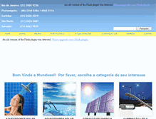 Tablet Screenshot of mundosol.com.br